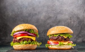 7homemade-delicious-sandwiches-black-board-gray-blurred-surface