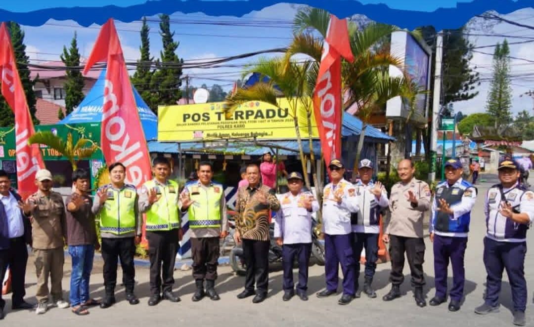 Pastikan Mudik Aman dan Nyaman, Bupati Karo Pantau Pos Terpadu Idul Fitri 1447 H