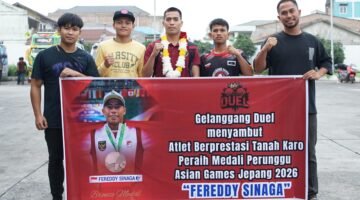 Fereddy Sinaga Bawa Pulang Perunggu Asian Games 2026, Gelanggang Duel Dorong Kebangkitan Combat Sport Karo