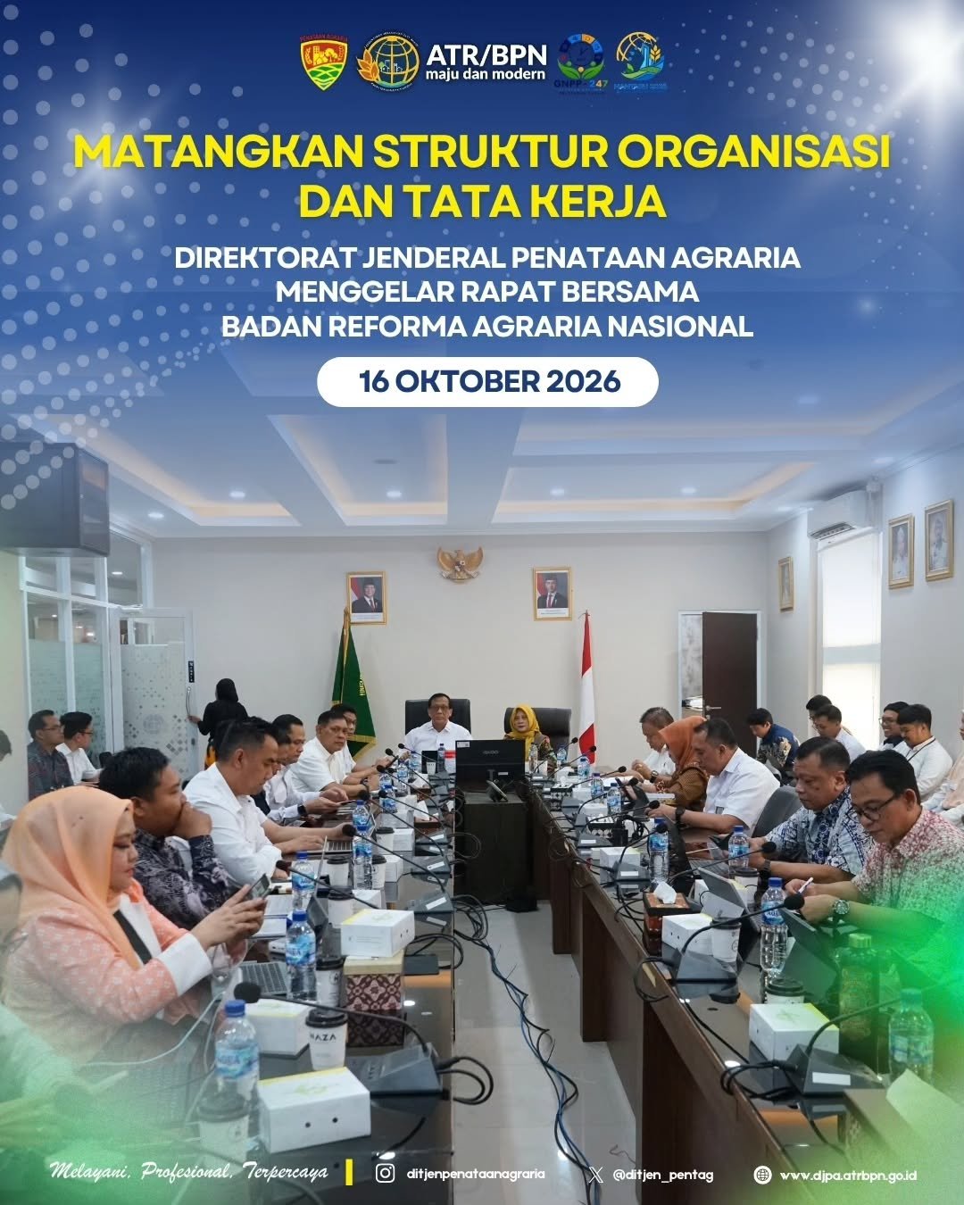 Ditjen Penataan Agraria Bahas SOTK BRAN untuk Perkuat Sinergi Pelaksanaan Reforma Agraria